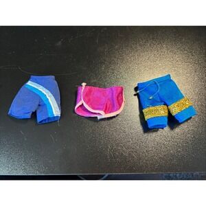 Vintage Barbie Ken Clothes Lot of 3 Shorts Swim‎ trunks Swimwear Mattel